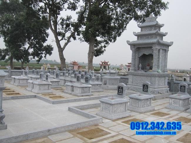 mẫu khu lăng mộ bằng đá đẹp nhất tại Đồng Tháp