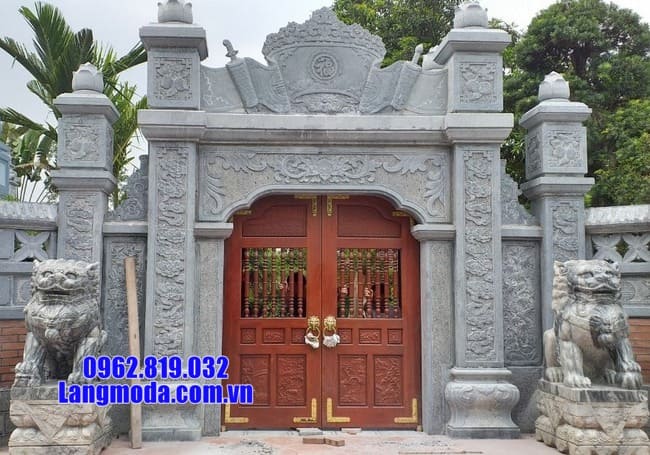 cổng tam quan bằng đá đẹp tại Phú Thọ