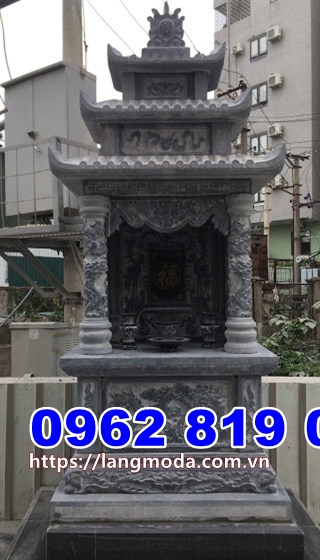 Mẫu tháp mộ đẹp để tro cốt bằng đá tại Trà Vinh