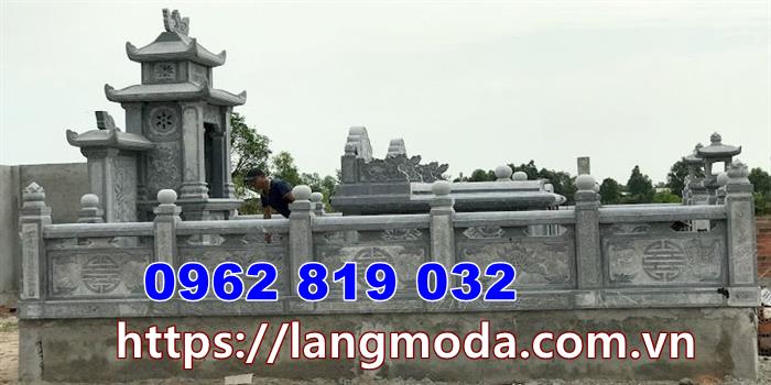 Tương rào hành lang khu nhà mồ tại Vĩnh Long
