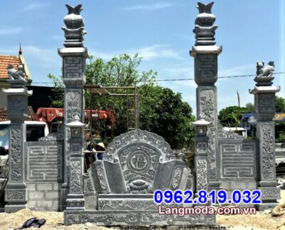 cổng tam quan đá lắp đặt tại Tây Ninh