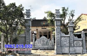 cổng tam quan đẹp làm bằng đá tự nhiên tại Bình Thuận