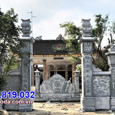 cổng tam quan đẹp làm bằng đá tự nhiên tại Bình Thuận