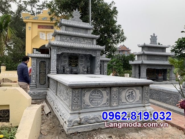 Hình ảnh mộ đôi bằng đá đẹp