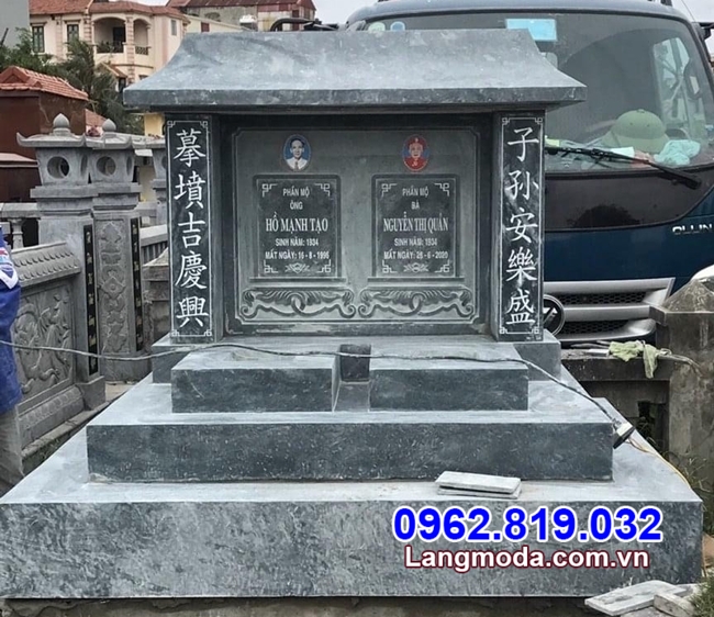 Mẫu mộ đôi bằng đá đẹp