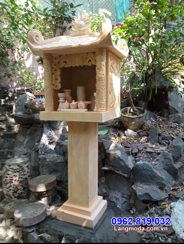 cây hương ngoài trời bằng đá