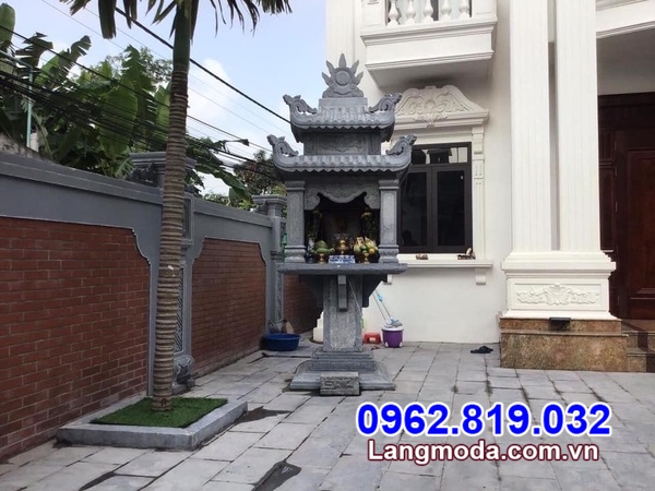 mẫu cây hương lộ thiên bằng đá