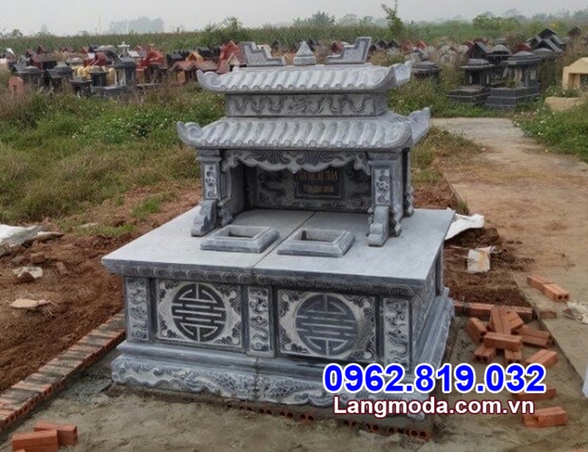 mộ đôi bằng đá tự nhiên đẹp