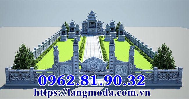 Mẫu thiết kế khu mộ gia đình diện tích lớn tại Quảng Ninh