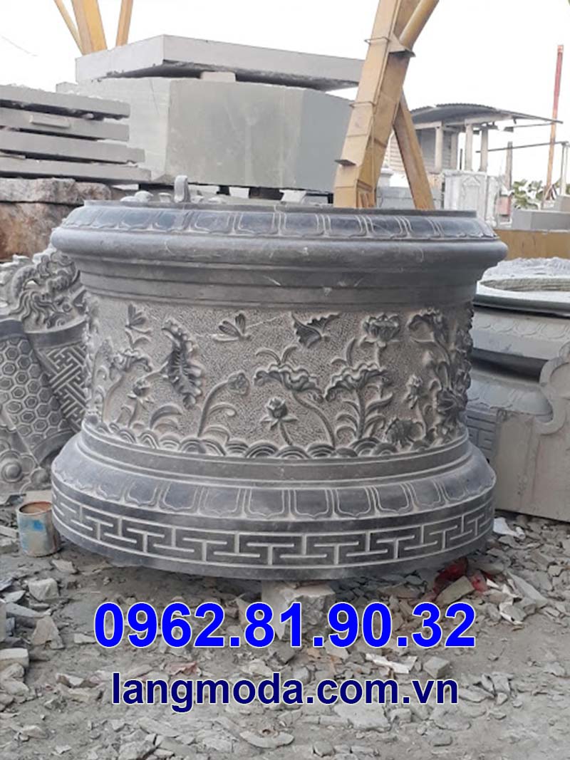 Chế tác mộ đá tròn đẹp Bảo Châu