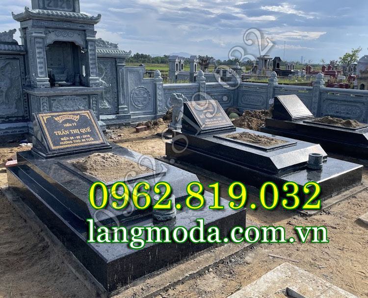 Mộ đá đơn hiện đại thiết kế tối giản