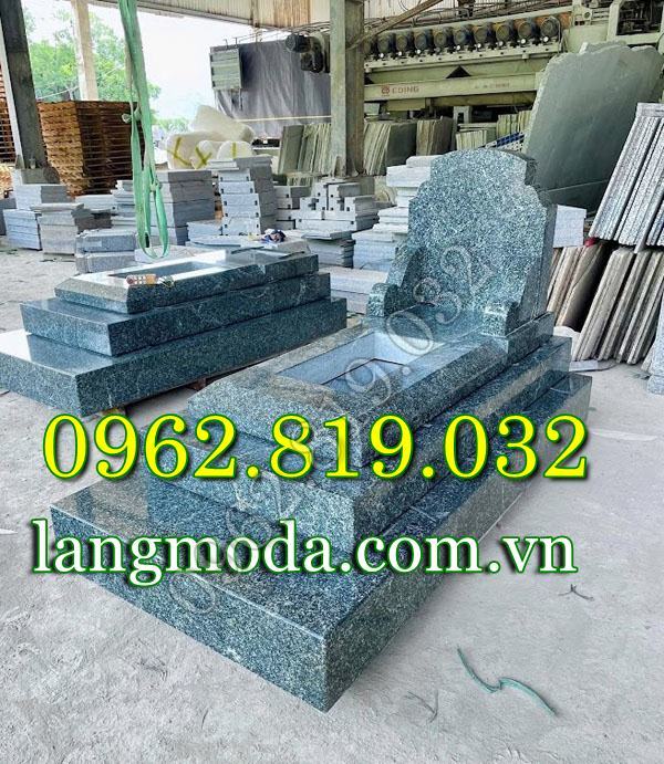 Mộ đá đơn bằng đá tự nhiên nguyên khối