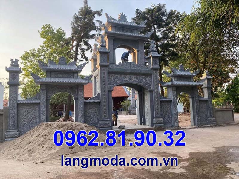 Báo giá thi công lắp đặt cổng làng Đá mỹ nghệ Bảo Châu