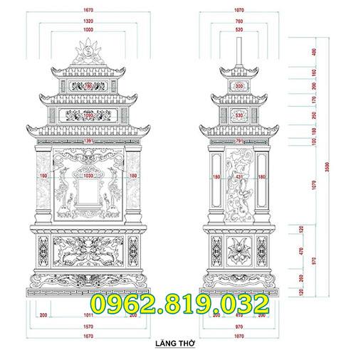 Kích thước am thờ tro cốt đẹp chuẩn phong thủy , kích thước am thờ hũ cốt