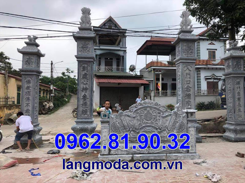 Lắp đặt cổng làng tại tỉnh Yên Bái