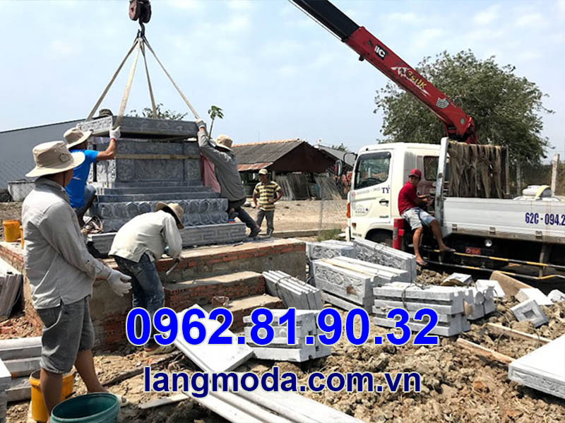 Bảo Châu thi công lắp đặt mộ đá tại An Giang