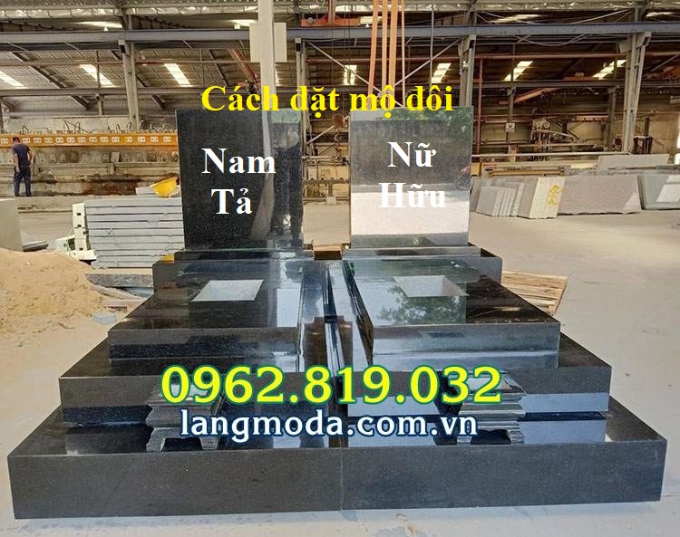 Cách đặt mộ đôi theo nam tả nữ hữu