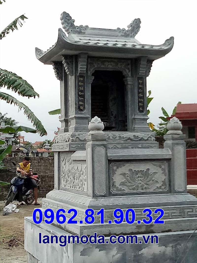 Mộ đá 1 mái lắp đặt tại Quảng Bình