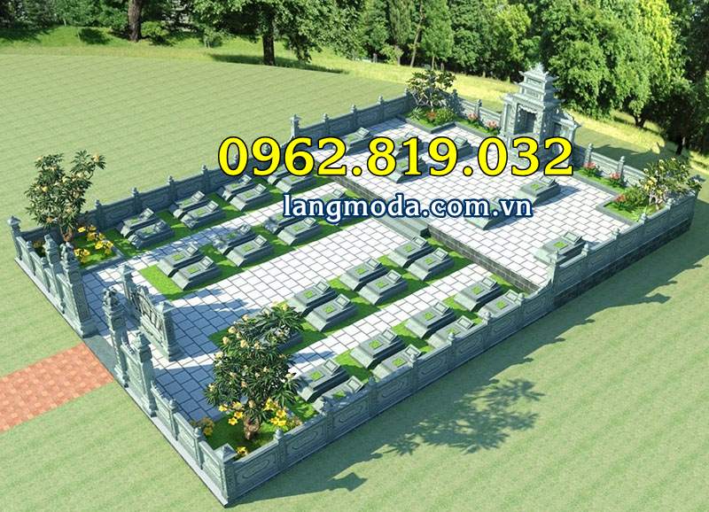 Thiết kế khu lăng mộ gia đình quy hoạch tổng thể