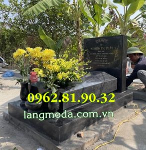 Mẫu mộ đá hoa cương đơn gản tại Sài Gòn