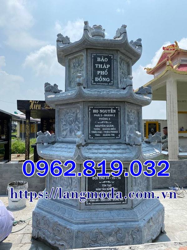 Tháp mộ hình lục giác tại Tiền Giang Kiên Giang Hâu Giang An Giang
