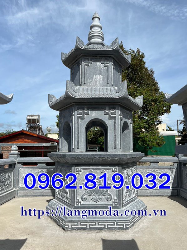 Mẫu tháp mộ lục giác xây để tro cốt tại Lâm Đồng