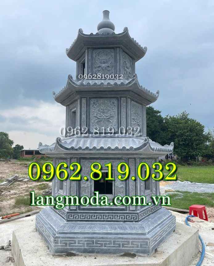 Mẫu tháp lục giác thờ tro cốt thờ hũ cốt đẹp