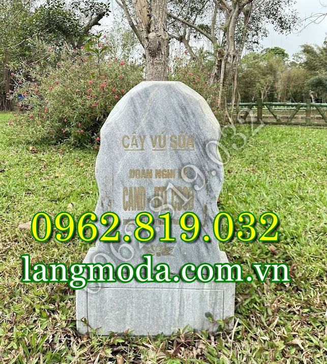 Mẫu bia đá trồng cây lưu niệm tại trường học
