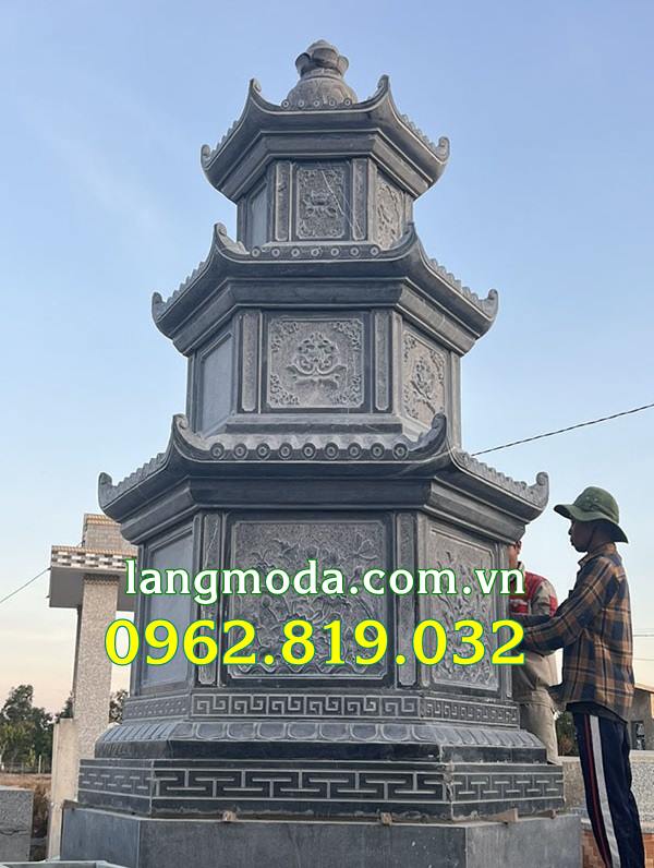 mẫu tháp thờ tro cốt nhiều tầng 