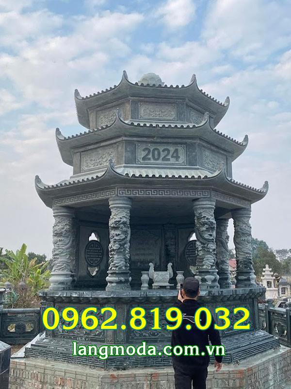 Xây mộ tháp đá lục giác - Xây mộ tháp