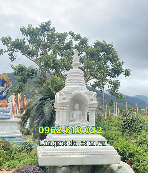 Mẫu tháp đá đơn giản để tro cốt