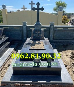 Mẫu mộ đơn giản tại Hà Tĩnh bằng đá hoa cương