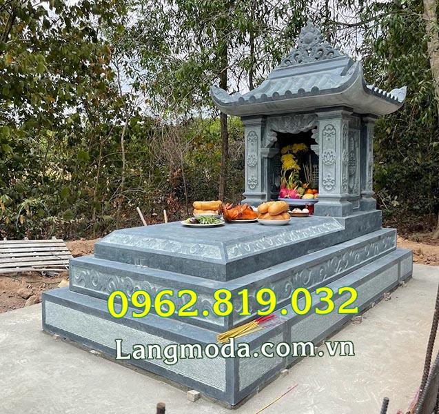 Các mẫu mộ đá đơn giản màu xanh rêu được ưa chuộng nhất hiện nay
