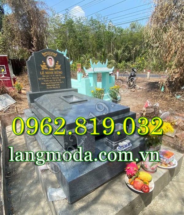 Mẫu mộ đá đơn đẹp bằng đá tự nhiên