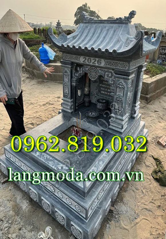 Mẫu mộ đá đơn một mái đẹp