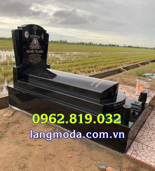 Mộ đá đơn công giáo đẹp