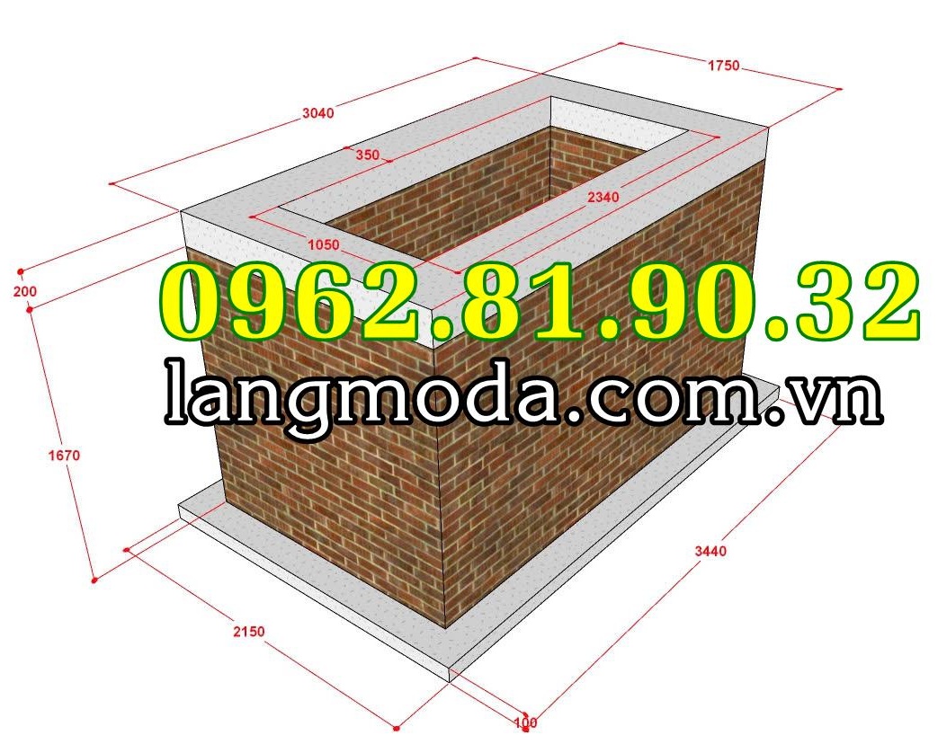 Kích thước huyệt mộ chôn cất một lần mộ không bốc