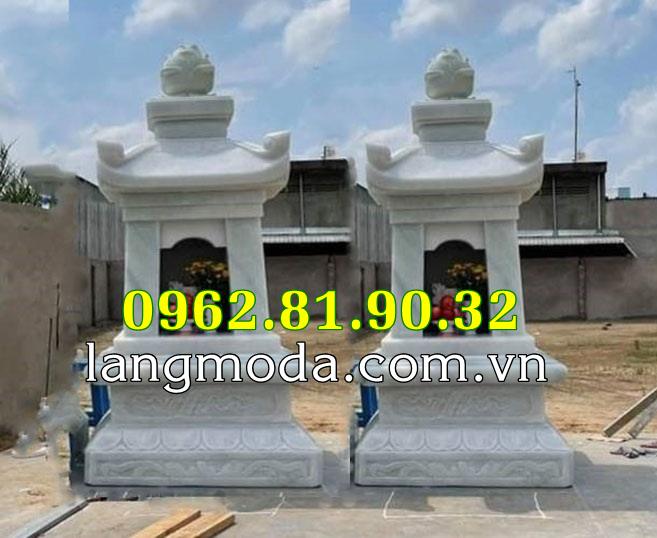 Tháp mộ đá bán tại Hậu Giang - Mẫu tháp đá để tro cốt nhỏ tại Hậu Giang