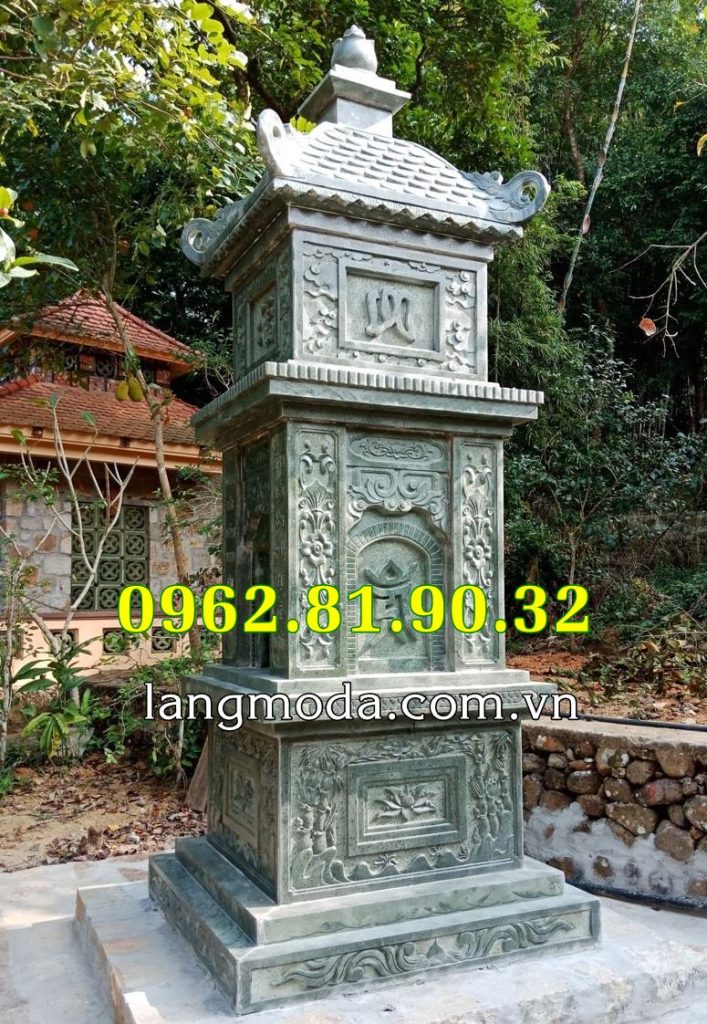 TV84 tháp đựng hũ tro cốt bán tại Trà Vinh bằng đá tự nhiên