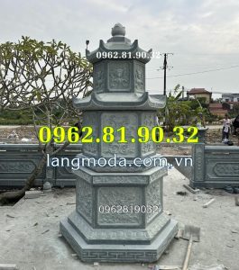 [Top25]Mộ bảo tháp đá lục giác nguyên khối - Tháp lục giác đá nguyên khối