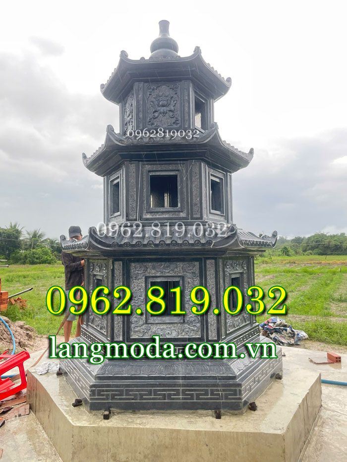 Mẫu bảo tháp nhiều tầng đựng nhiều hũ cốt