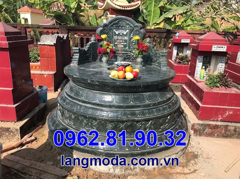 [BL94]Tháp mộ để tro cốt hình tròn tại Bạc Liêu - Tháp mộ đá tròn bán tại Bạc Liêu