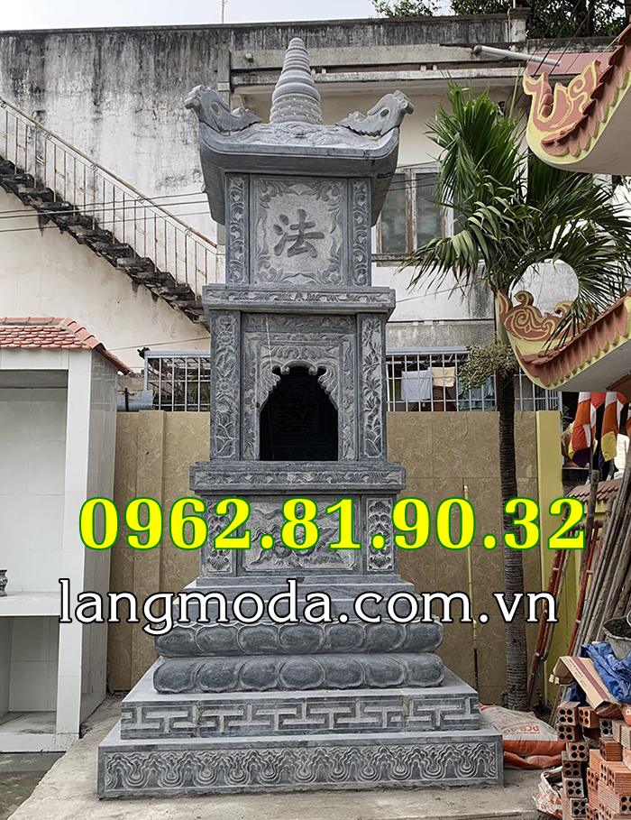 [BT2025]Bảo tháp đặt tro cốt đẹp tháp đá vuông