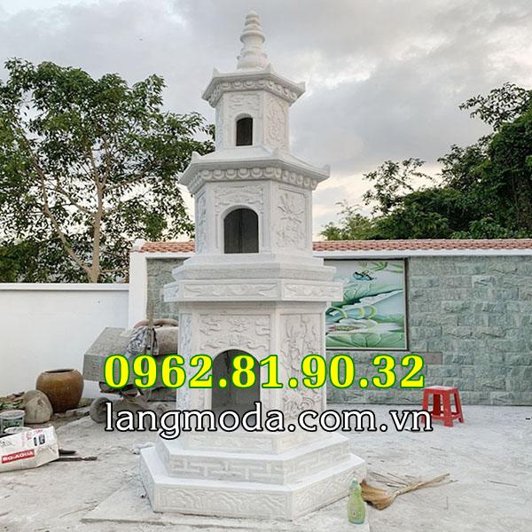 [BT2025]Bảo tháp để tro cốt đá trắng tự nhiên