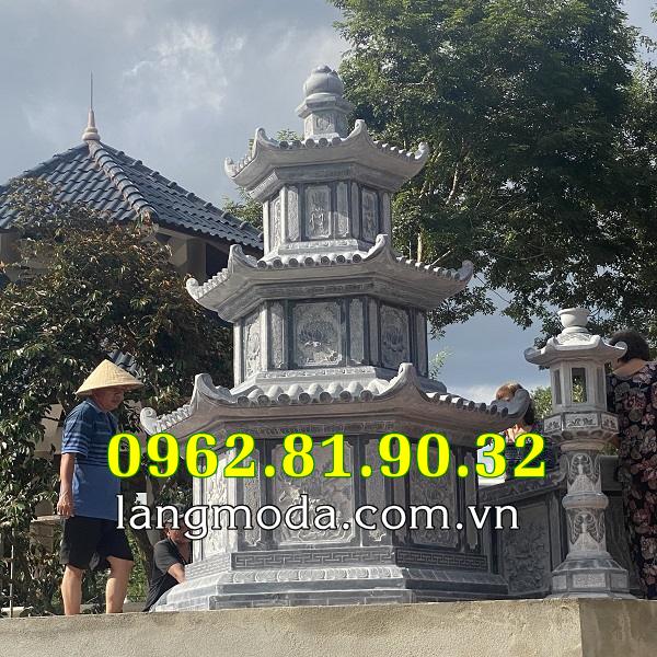 [ST83]Tháp đá để tro hái cốt bán tại Sóc Trăng - Mẫu tháp đá đẹp bán tại Sóc Trăng