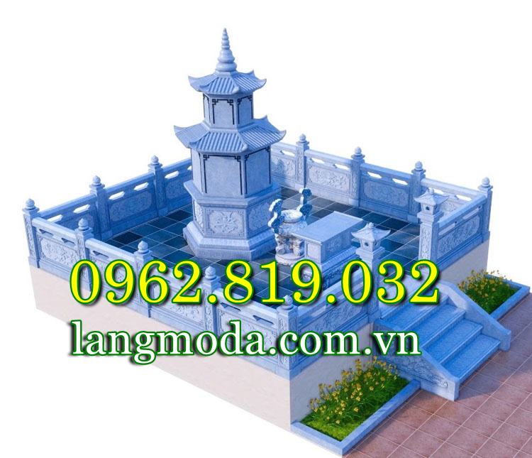 Mộ tháp đá tại Sóc Trăng được thiết kế như thế nào?