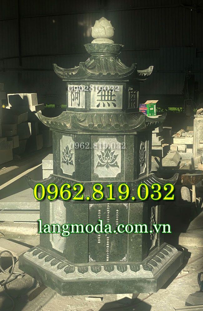 Mẫu tháp mộ sư bằng đá đẹp tại Sóc Trăng
