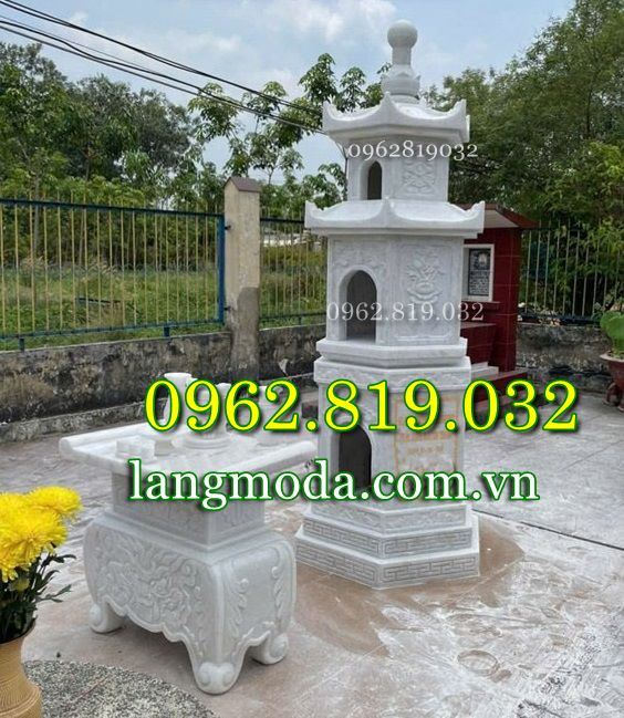 Mẫu bảo tháp đá để tro cốt tại Đà Nẵng