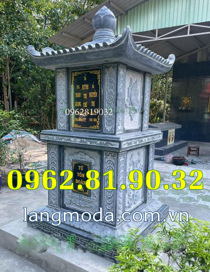 DN43 xây tháp mộ tháp đá để tro cốt tại Đà Nẵng bền đẹp - Xây mộ tháp đá tại Đà Nẵng 