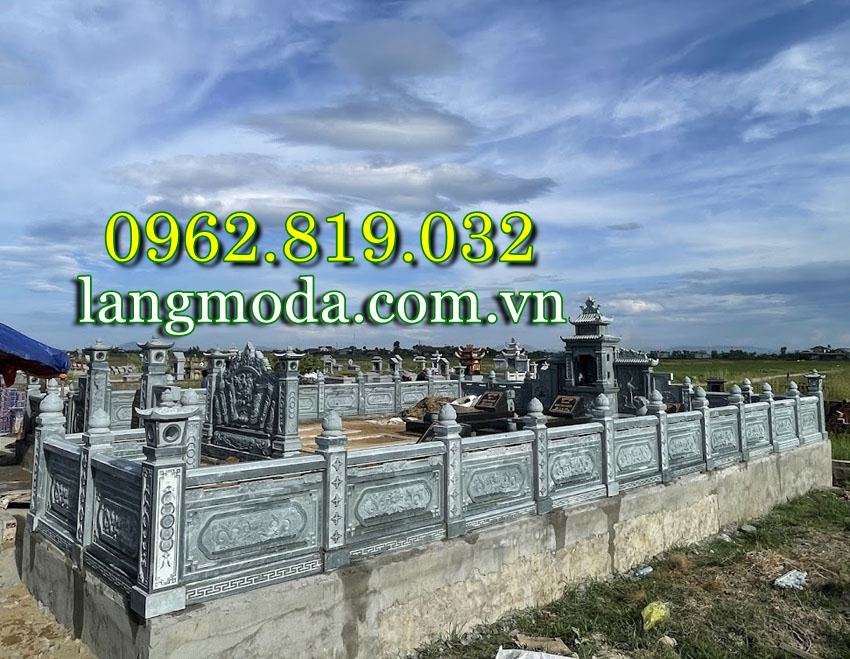 Khuôn viên lăng mộ gia đình theo số lượng ngôi mộ 